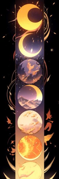 A futuristic eclipse illustration, blending science fiction elements with the awe-inspiring beauty of space.