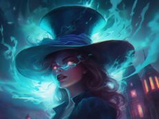 A woman wearing a hat.