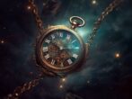 A magic pocket watch with a chain around it; Ellie's reaper's tool from Eternity's Echo